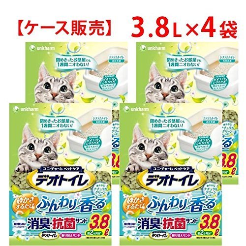 デオトイレ ナチュラルグリーンの香り 3.8L×4袋