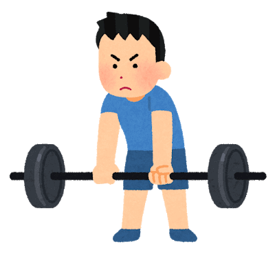 筋トレをする男性