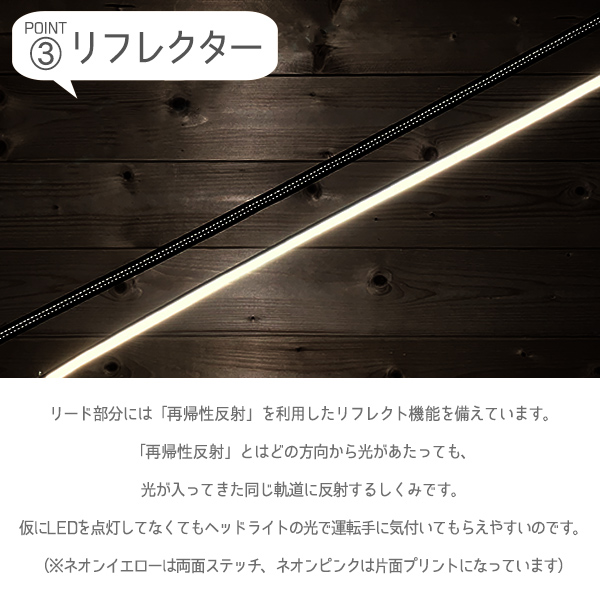 夜道で光るリード【犬の散歩に必須】3